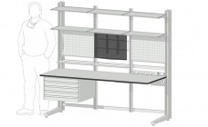 Лабораторные и Монтажные столы на каркасе Work Space