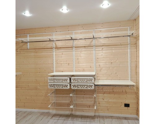 Гардеробная модульная черная в спальню